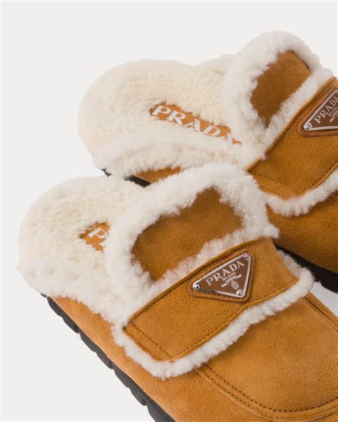 buy prada slippers|prada shearling slippers.